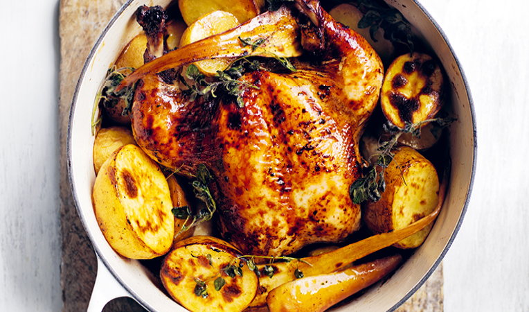 ONE PAN PERFECT  WATCH ME MAKE BALSAMIC POT ROAST CHICKEN FROM MY BRAND NEW BOOK, ONE PAN PERFECT. 