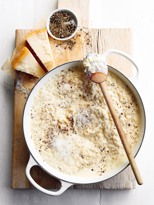 CROWD PLEASER CACIO E PEPE BAKED RISOTTO