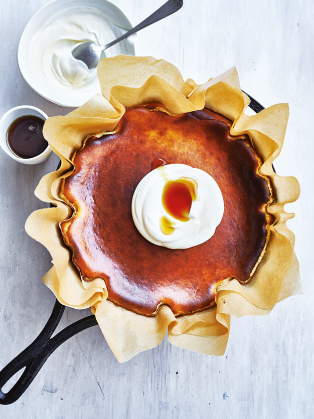SWEET TREAT MAPLE YOGHURT BASQUE BURNT CHEESECAKE