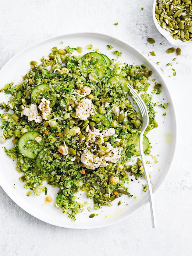 EASY WEEKNIGHTS SUPER-GREEN BROCCOLI TABOULI