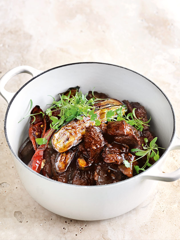 CROWD FAVOURITE TAMARIND AND CHILLI BRAISED BRISKET AND EGGPLANTS