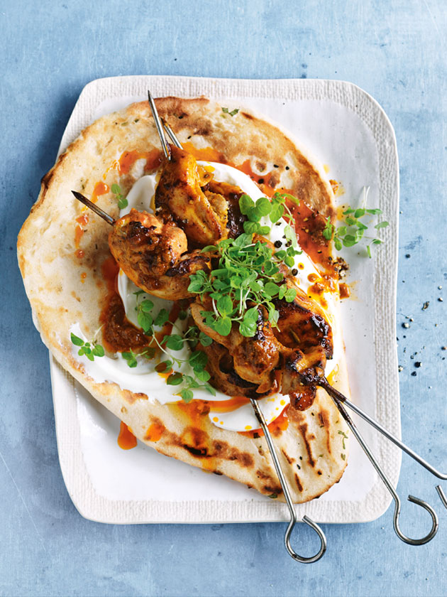 EASY WEEKNIGHTS KORMA AND COCONUT CHICKEN SKEWERS