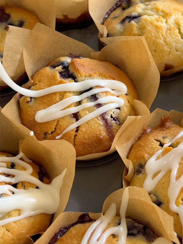 LUNCHBOX FAVOURITES LEMON, BLUEBERRY AND COCONUT MUFFINS