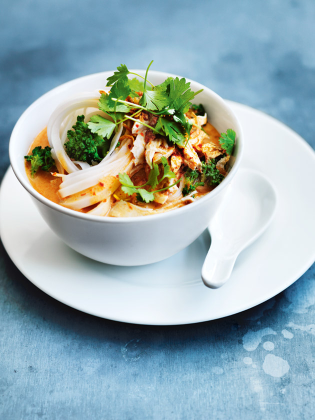 EASY WEEKNIGHTS THAI RED CHICKEN CURRY NOODLE SOUP