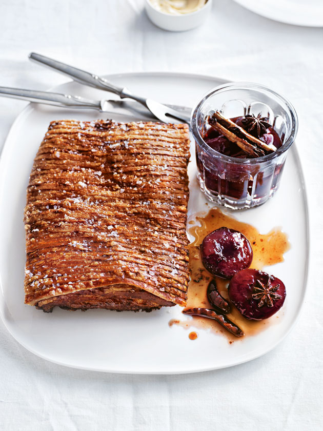 Crispy Pork Belly With Spiced Plum Sauce  Donna Hay