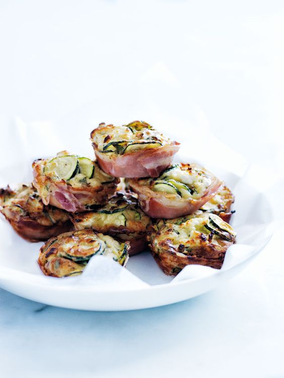 Pancetta Zucchini And Feta Muffins | Donna Hay