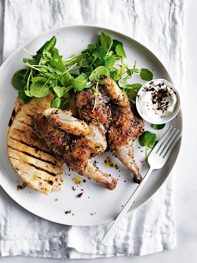 Sumac Rosemary And Chilli Grilled Spatchcock Donna Hay