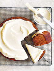 carrot cake with ricotta icing