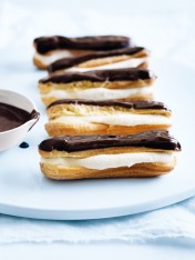chocolate éclairs  Basil And Lime Beef Rolls Chocolate eclairs