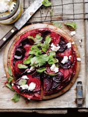 goat’s cheese and beetroot tarte tatin