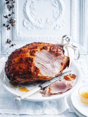 traditional marmalade-glazed ham  Basil And Lime Beef Rolls Marmalade glazed ham