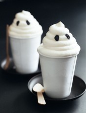 halloween ghosts in a cup