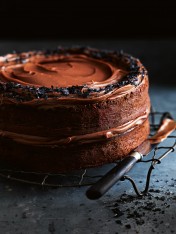 salted darkish chocolate layer cake with milk chocolate ganache  Traditional Chocolate Cake With Chocolate Buttercream Salted dark chocolate layer cake with milk chocolate ganache