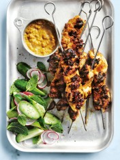 spicy chicken satay skewers  Smoky Steak And Tomato Sandwiches Satay skewers