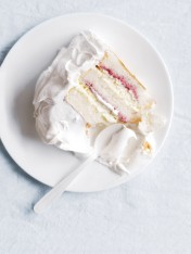 raspberry and cream angel food cake