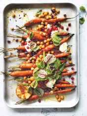 honey fennel carrots with crispy chickpeas  Steak With Caramelised Onion  honey fennel carrots with crispy chickpeas