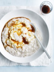 vanilla and almond rice pudding