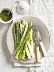 asparagus with tarragon butter  Crispy Polenta-Lined Bocconcini asparagus with tarragon dressing