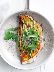 asparagus and ricotta souffle omelette