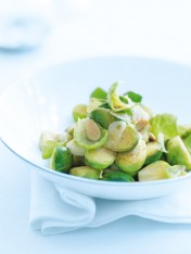 brussels sprouts with lemon, garlic and almonds