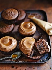 cacao cupcakes with ricotta maple frosting  Red Wine Gravy cacao cupcakes with ricotta maple frosting