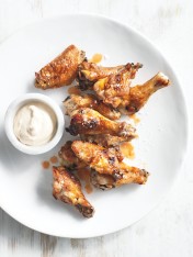 caramelised chicken wings  Crispy Polenta-Lined Bocconcini caramelised chicken wings