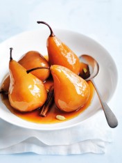 chai poached pears  Red Wine Gravy chai poached pears