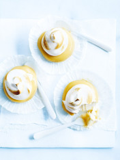 cheat’s lemon meringue tarts  Crispy Polenta-Lined Bocconcini cheats lemon meringue tarts