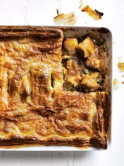 rooster, caramelised onion and tarragon pie