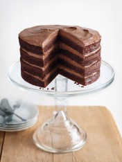 chocolate buttermilk layer cake  Traditional Chocolate Cake With Chocolate Buttercream chocolate buttermilk layer cake