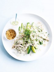 coconut rice and chicken salad