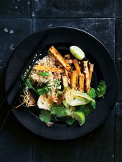 crispy tofu stir-fry with asian greens