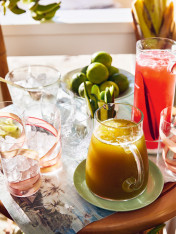 Cucumber and mint green tea cooler