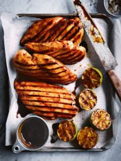 grilled balsamic chicken with limes