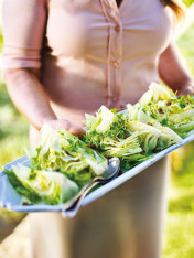 Iceberg salad with buttermilk dressing and crispy capers