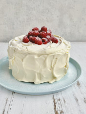 lemon and raspberry layer cake