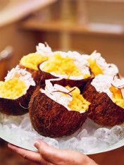 mango and coconut snow