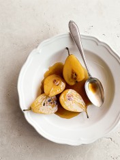 maple roasted pears