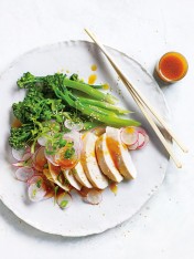 miso-poached chicken salad