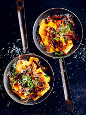 pappardelle with slow-cooked brisket