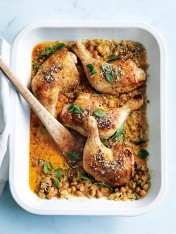 paprika chicken with chickpeas and fennel