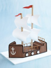 pirate ship cake  Traditional Chocolate Cake With Chocolate Buttercream pirate ship cake