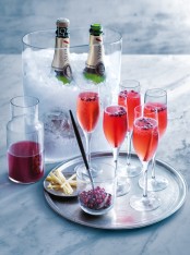 pomegranate and ginger fizz