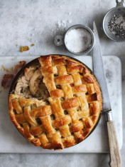 pot-roasted chicken and tarragon pies