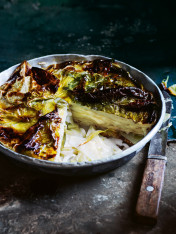 potato, tarragon and cabbage pie