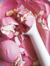 raspberry and lime ice-cream