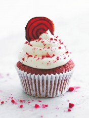 red velvet cupcakes with creamy ricotta icing