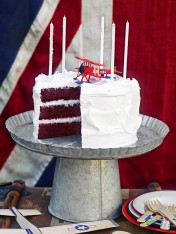 red velvet up-in-the-air cake
