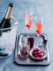 rose & blackcurrant champagne