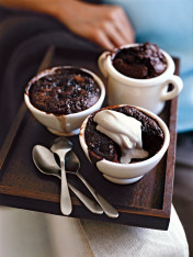 self-saucing chocolate puddings